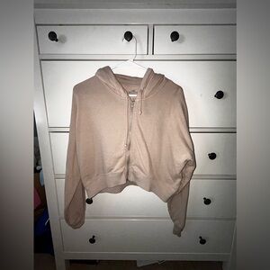 Hollister cropped zip up